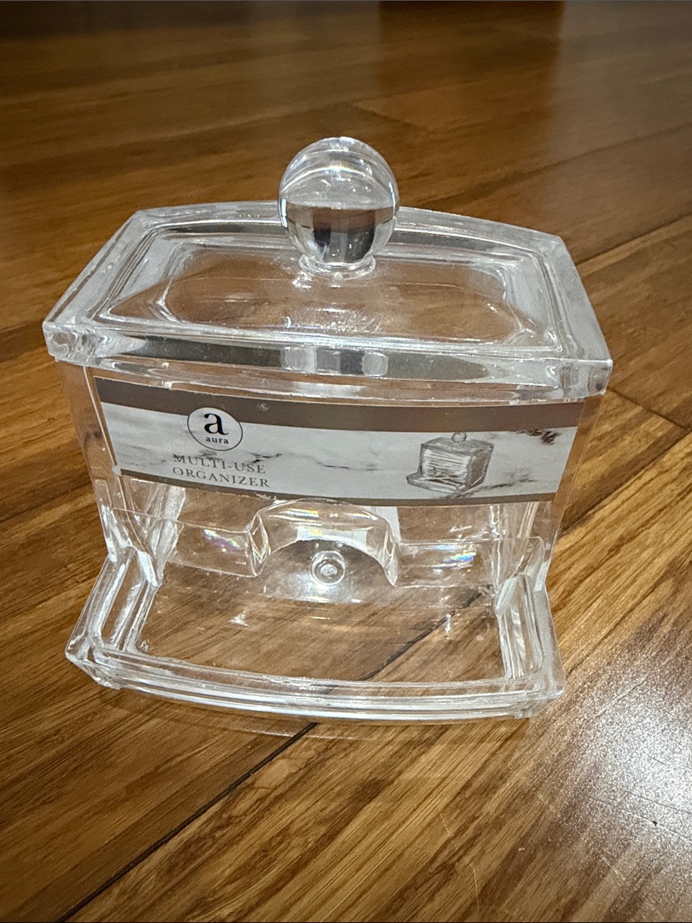 Aura Clear Acrylic Multi-Use organizer for q tips